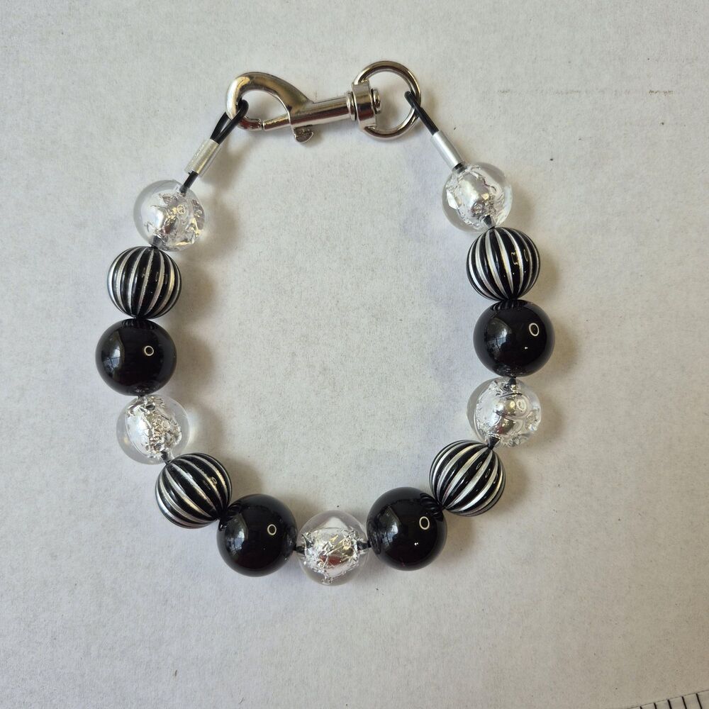 Handmade Statement Beaded Small Dog Puppy Collar Necklace Jewelry Durable 12"